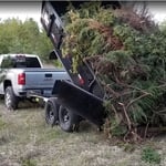 Hauling with hydraulic lift trailer