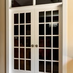 Custom French Door Install With Custom Transom