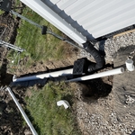 Gutters connecting to drain field