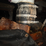 Leak on drain in crawlspace