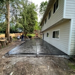 Custom Stamped back patio