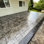 Custom Stamped back patio