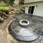 Custom Stamped back patio