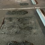 Pothole repair cutout
