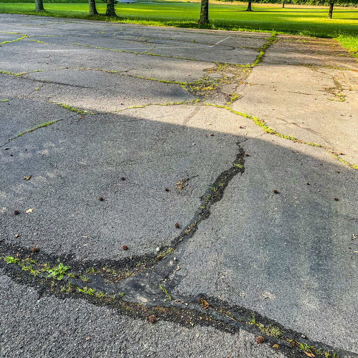 Local church parking lot
