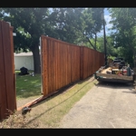 Cedar Fence Installation