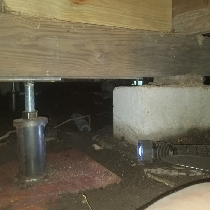 Crawlspace pier