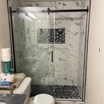 Marble Ceramic & Stone Tile Shower