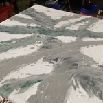 Epoxy Dining Table Resurface # 2