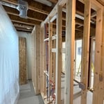 Lakefront drywall project