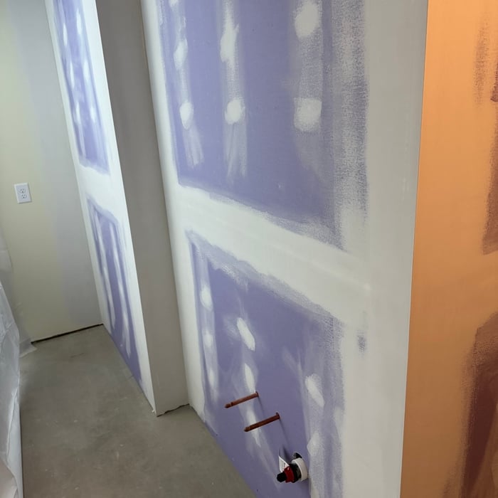 Lakefront drywall project