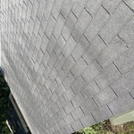 Before picture of a portion of roof.