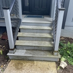 Limestone wall cleaning