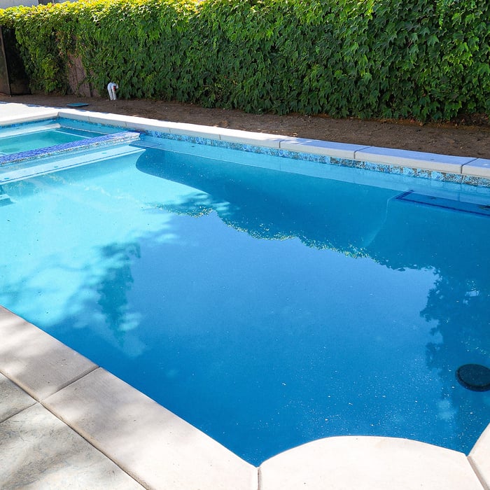 Spa at pool Level