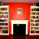 Bookcases and Mantel