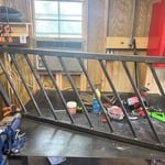 Entry door handrail