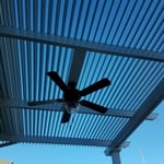 Operable Pergola and Fan