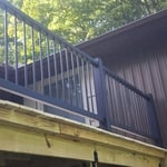 Railing on new deck install