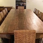 Rustic raw Dinning Table 80”