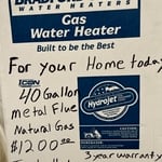 40 gallon water heater