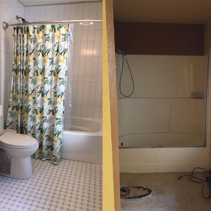 Before and After Bathroom Remodel