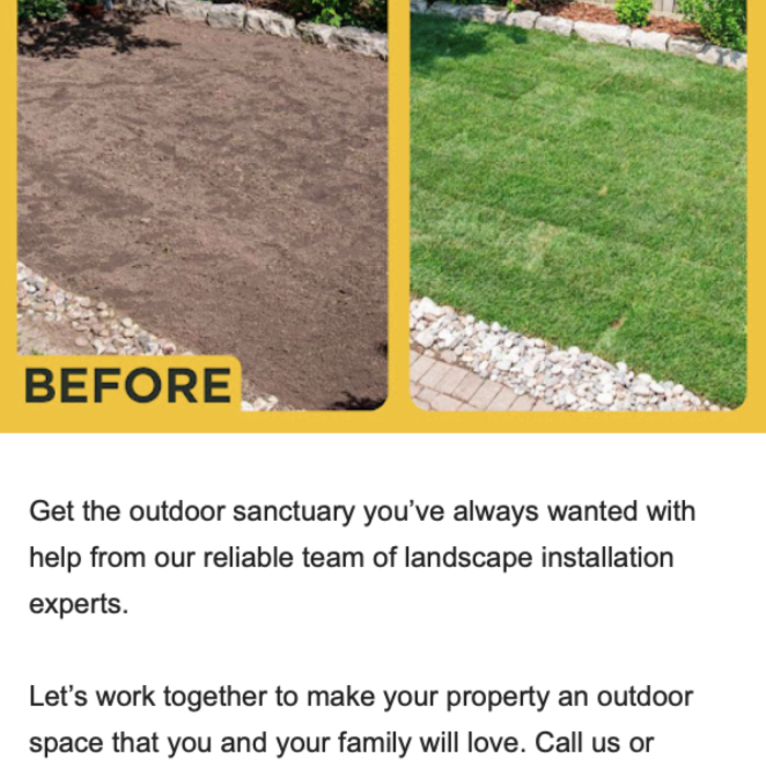 Sod installation