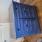 Small cabinet used as an island.