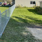 4' galvanized chain link