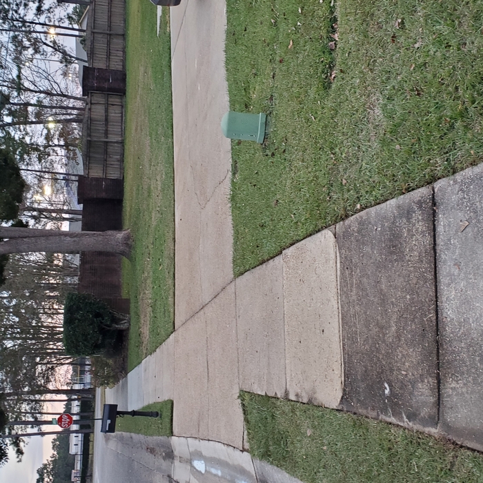 Driveway, sidewalk, porch, curb