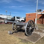 Cannon at VFW, Sherman TX (before media blasting)