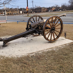 Cannon at VFW, Sherman TX (after fresh paint)