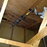 Compact antenna in attic