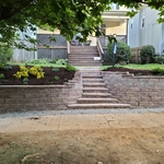 Retaining wall in SE Roanoke