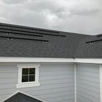 Second story roof in work