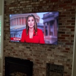 Brick Fire Place TV Mount