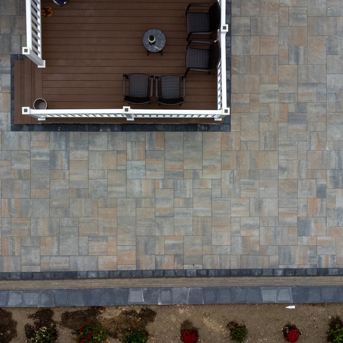 3 Piece Paver Patio and Block Wall Installation