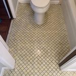 Old bathroom floor