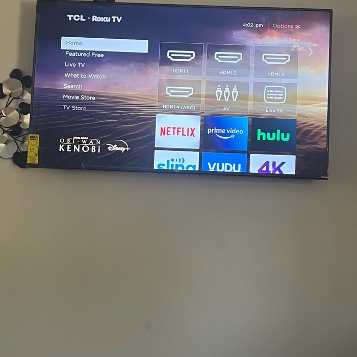 TV in the wall