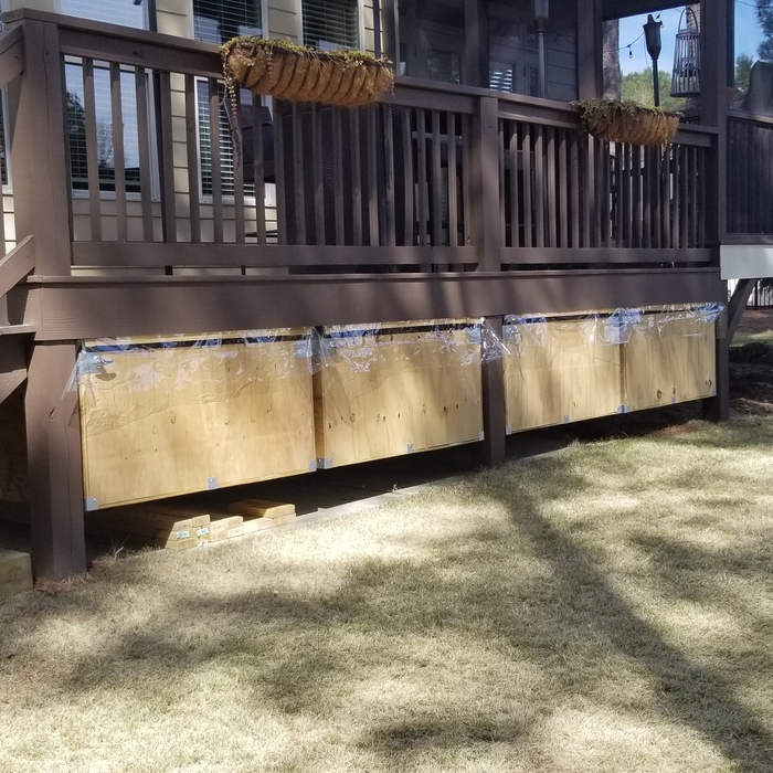 Deck After Building Drawers