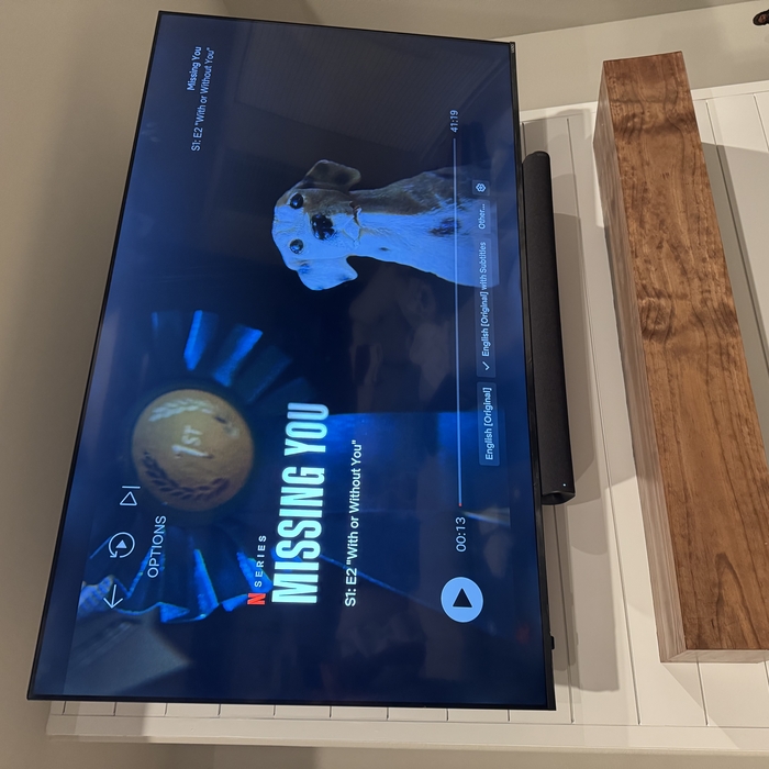 Above fireplace