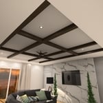 Coffered Ceiling 3D Plan