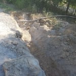 Sewer install to City