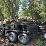 Hauling off debris