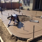 colored Patio Pour