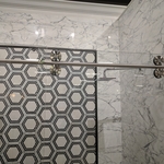 Farm Style Sliding Shower Glass Door