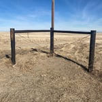 Barb Wire Fence Install