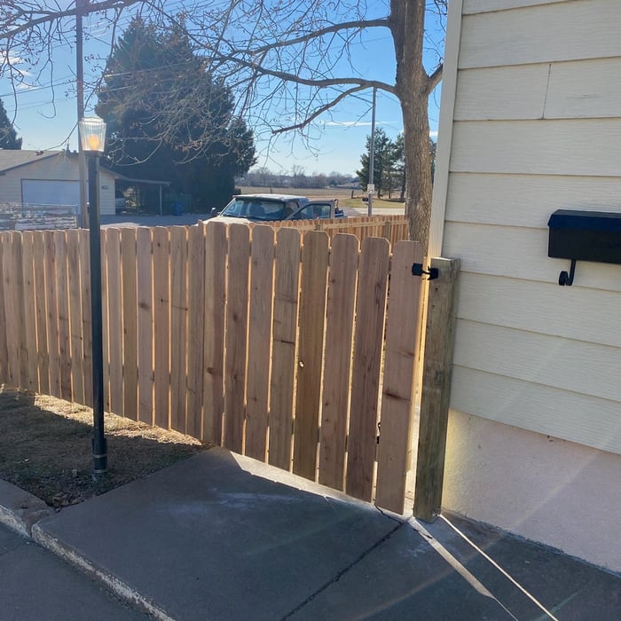 Wood Fence Install
