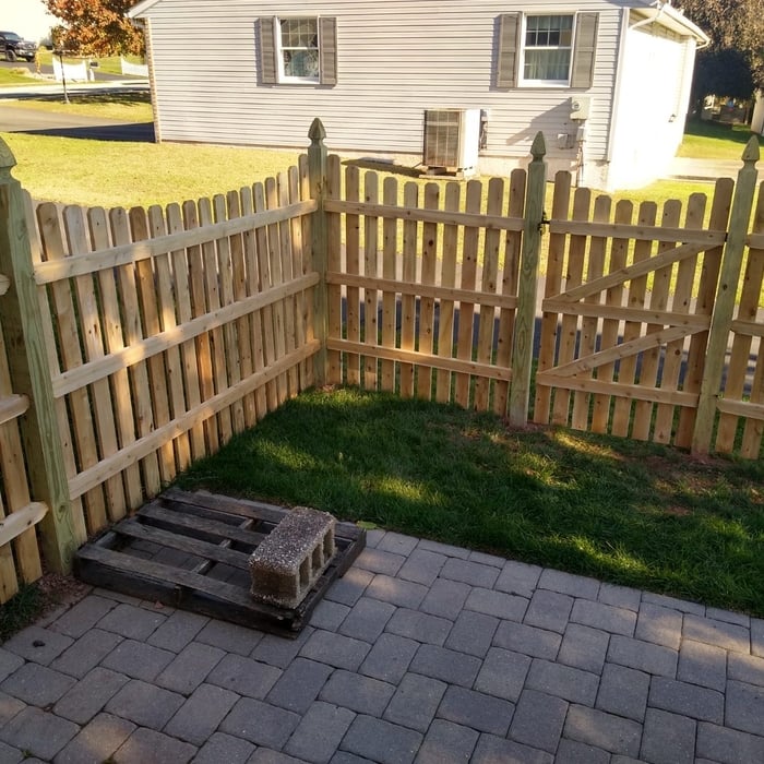 Nail Up Wood Fence Installation