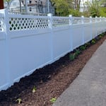 Solid Privacy Vinyl Fence Installation