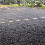 Gravel using limestone
